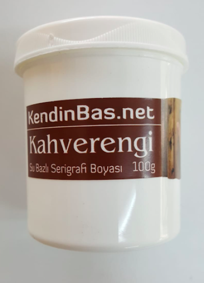 Kahverengi Renk Serigrafi Baskı Boyası