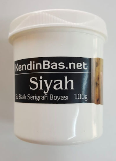 Siyah Renk Serigrafi Baskı Boyası