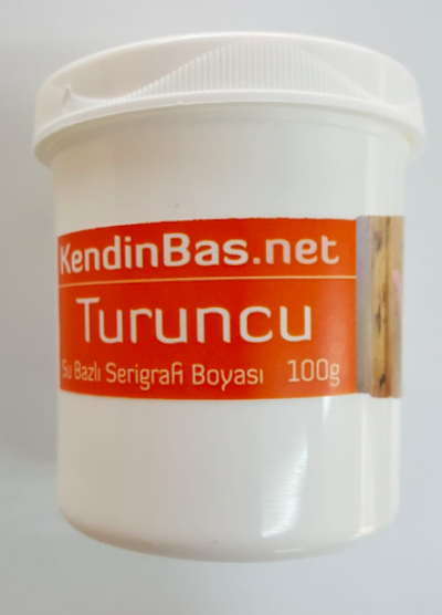 Turuncu Renk Serigrafi Baskı Boyası