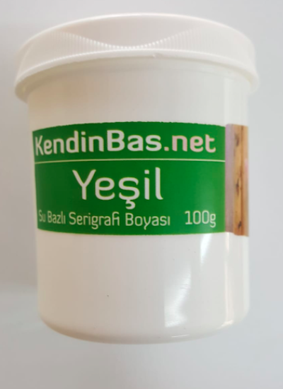 Yeşil Renk Serigrafi Baskı Boyası