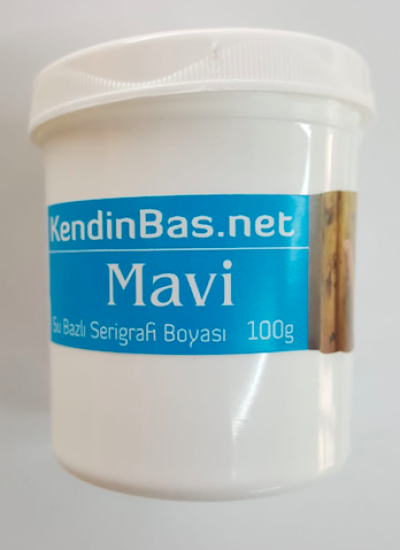 Mavi Renk Serigrafi Baskı Boyası