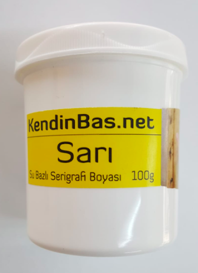 Sarı Renk Serigrafi Baskı Boyası